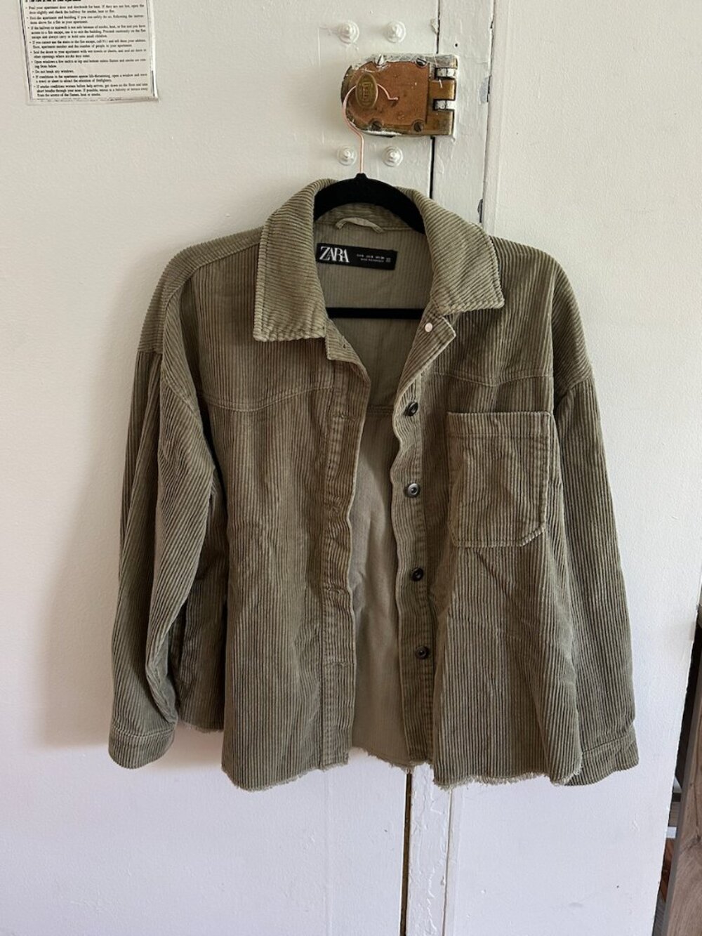 Zara Green Corduroy Jacket